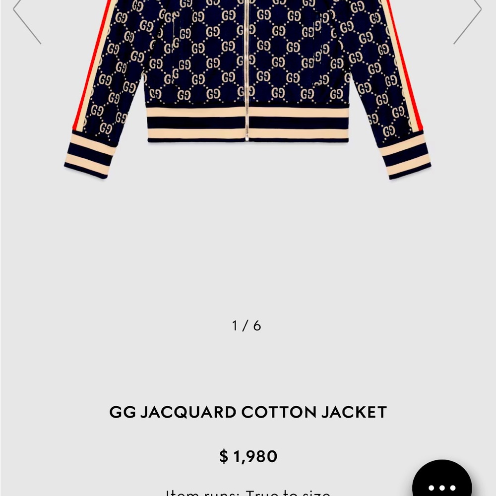 GG JACQUARD COTTON JACKET